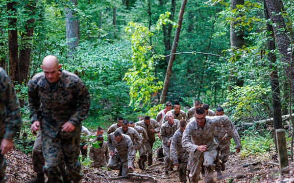 Lima Company conducts the Montford Point Challenge Course at OCS