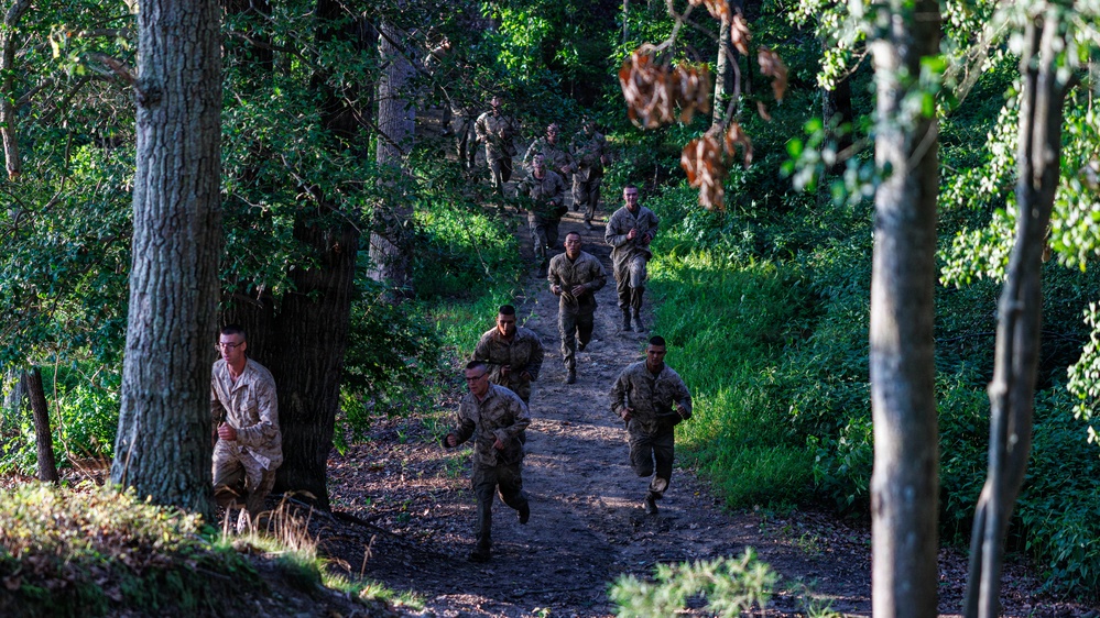 Lima Company conducts the Montford Point Challenge Course at OCS