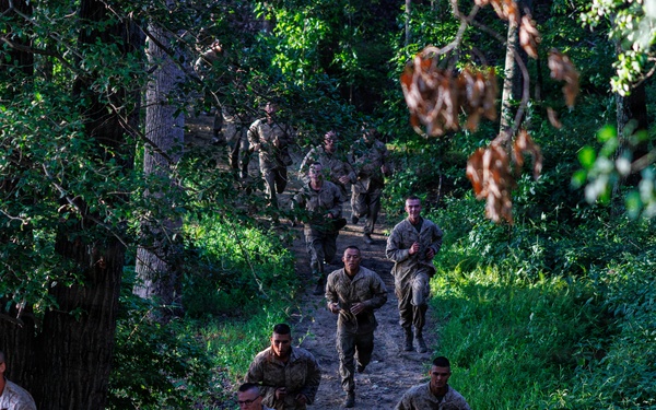Lima Company conducts the Montford Point Challenge Course at OCS
