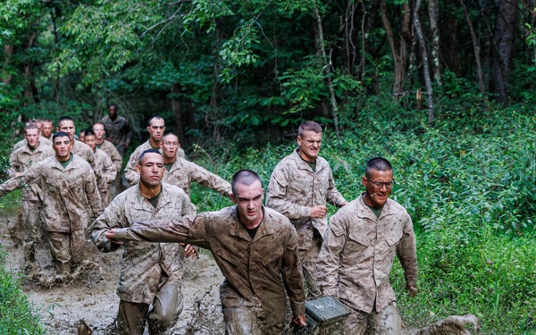 Lima Company conducts the Montford Point Challenge Course at OCS