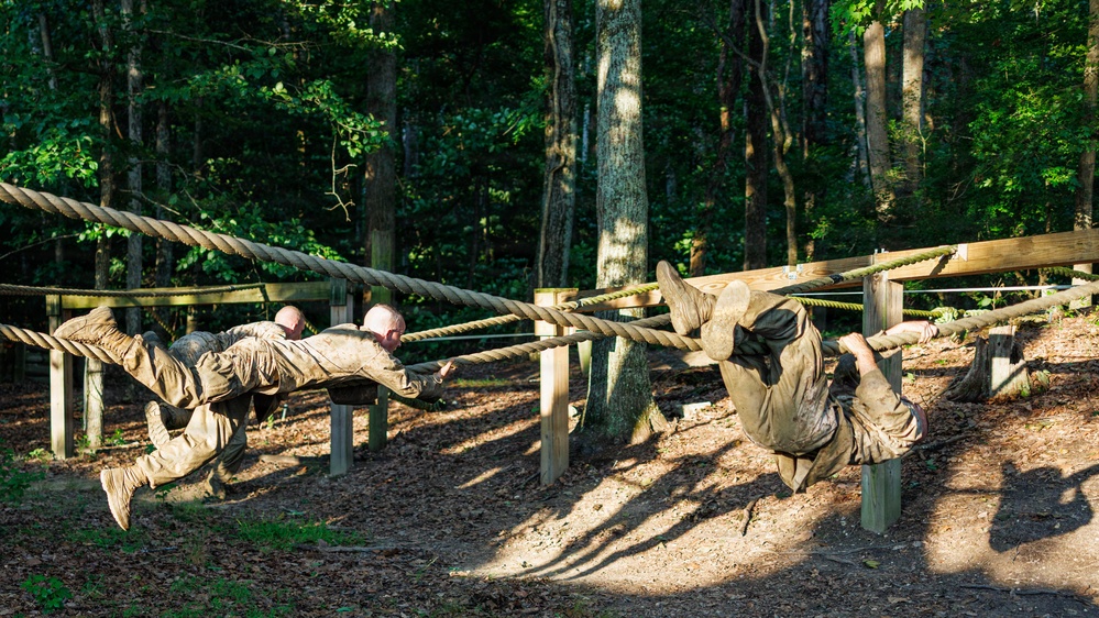 Lima Company conducts the Montford Point Challenge Course at OCS