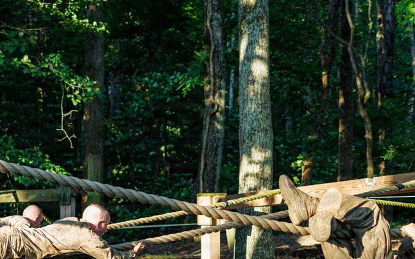 Lima Company conducts the Montford Point Challenge Course at OCS