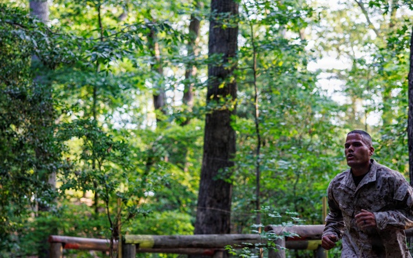Lima Company conducts the Montford Point Challenge Course at OCS