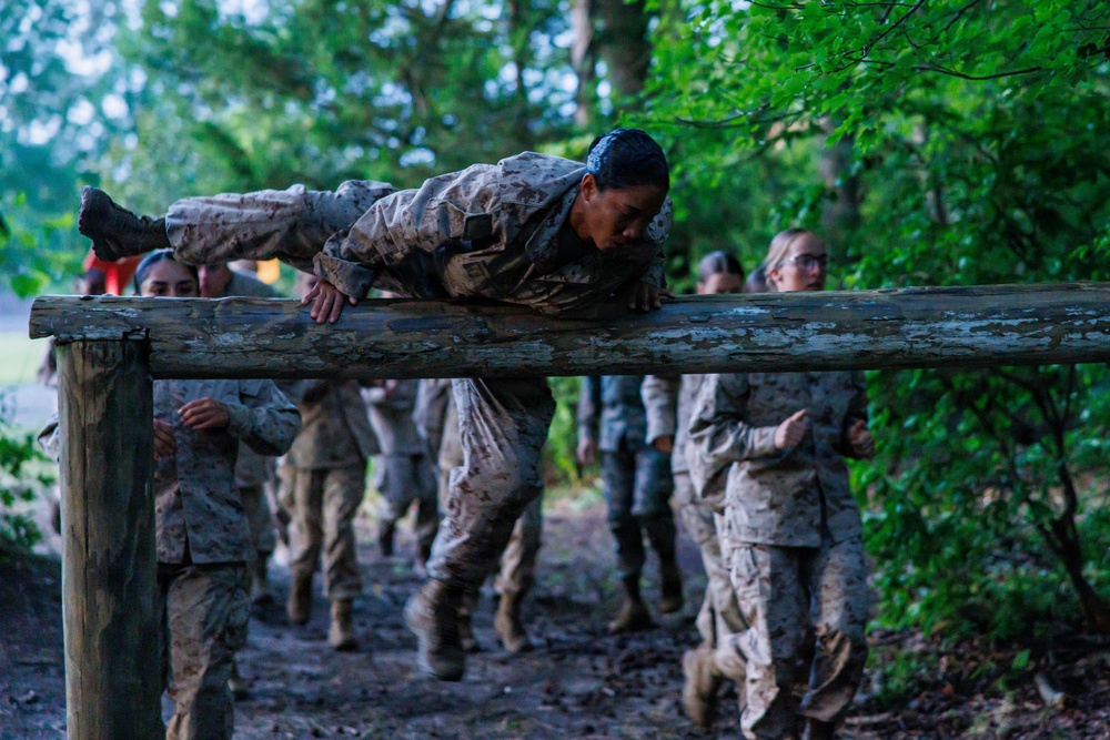 Lima Company conducts the Montford Point Challenge Course at OCS