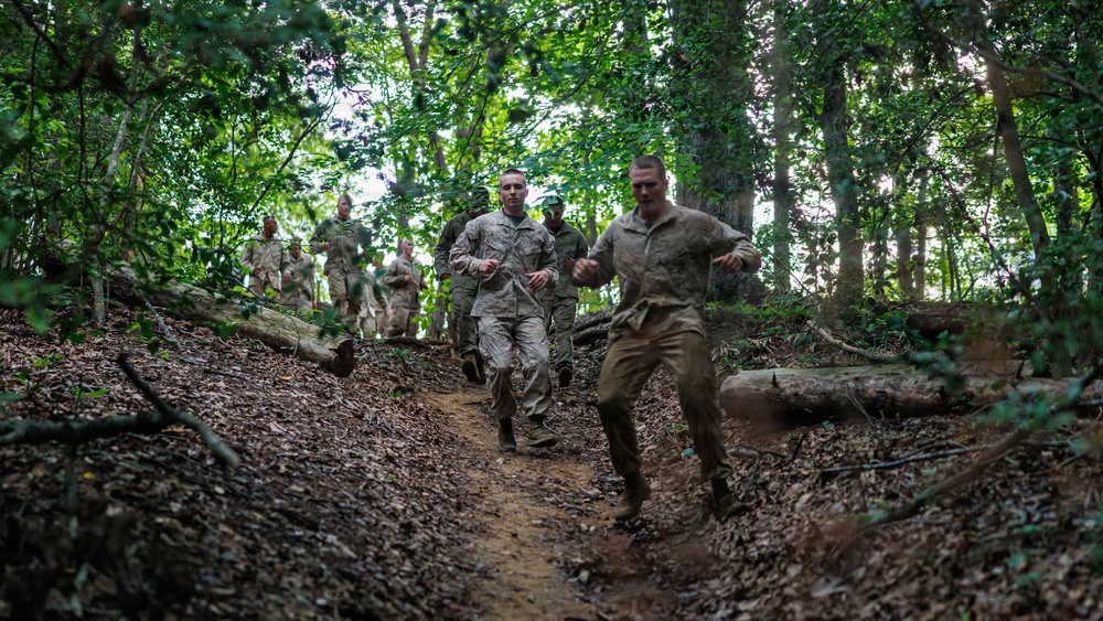 Lima Company conducts the Montford Point Challenge Course at OCS