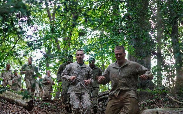 Lima Company conducts the Montford Point Challenge Course at OCS