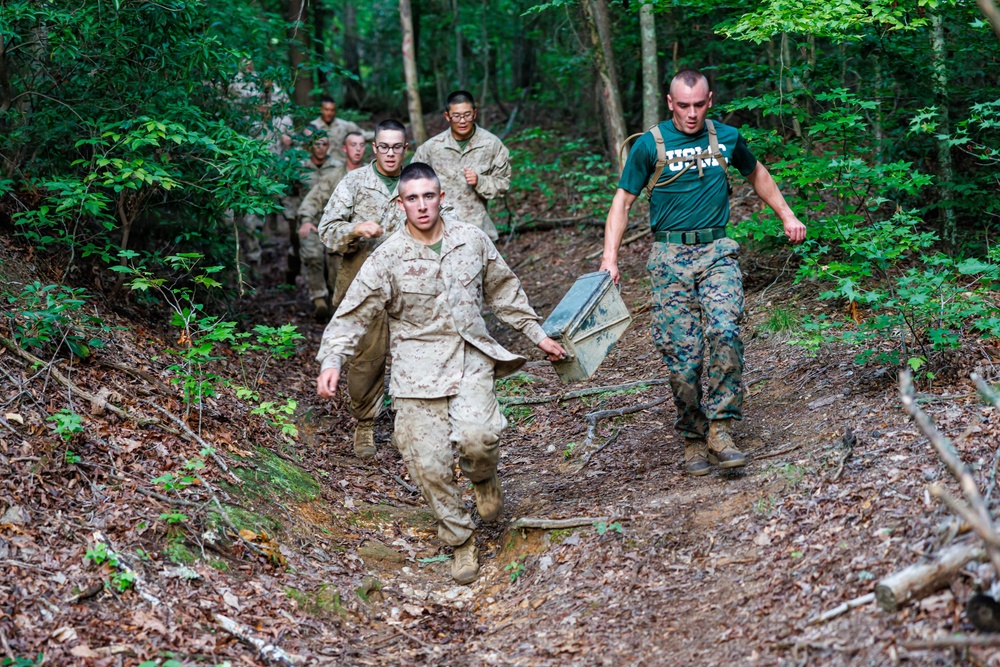 Lima Company conducts the Montford Point Challenge Course at OCS
