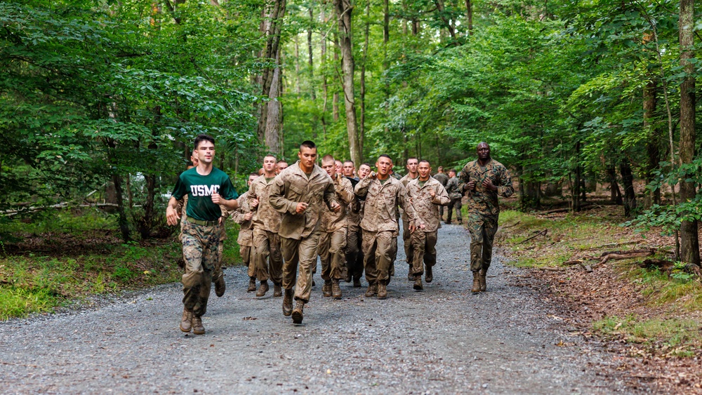 Lima Company conducts the Montford Point Challenge Course at OCS