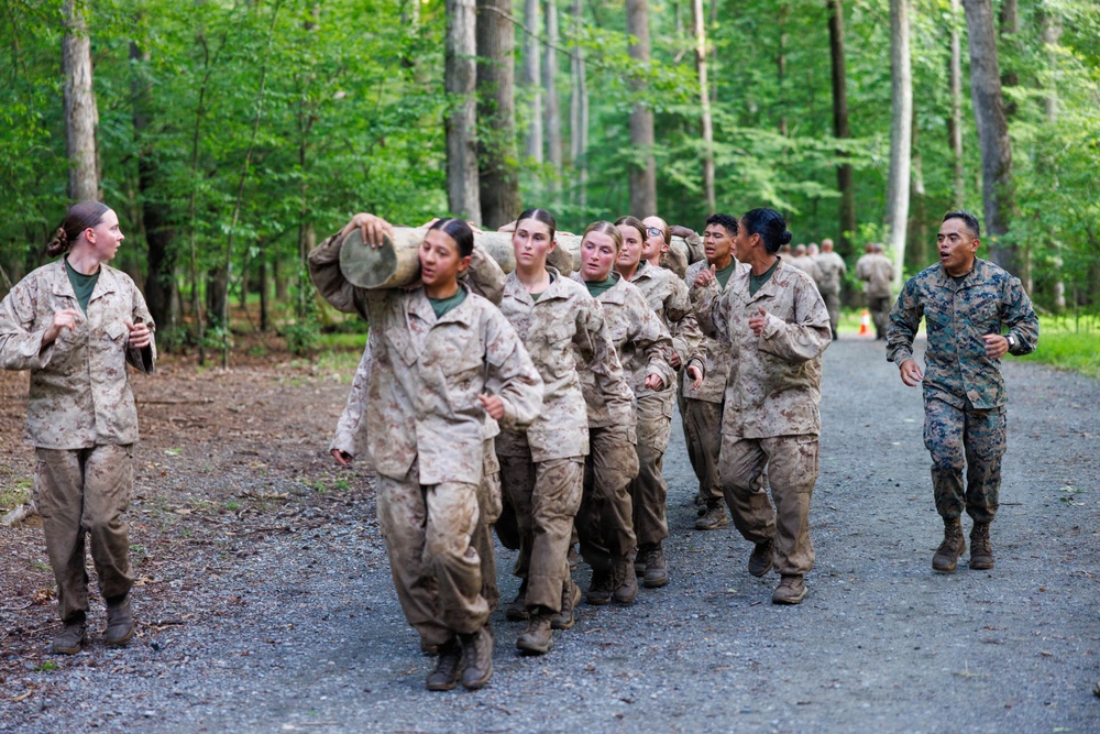 Lima Company conducts the Montford Point Challenge Course at OCS