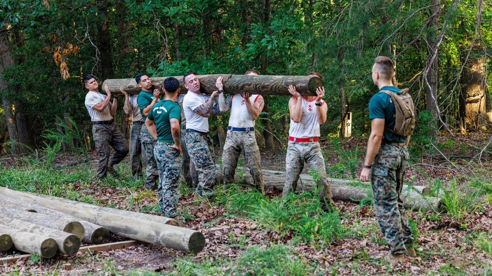 Lima Company conducts the Montford Point Challenge Course at OCS