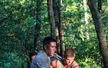 Lima Company conducts the Montford Point Challenge Course at OCS