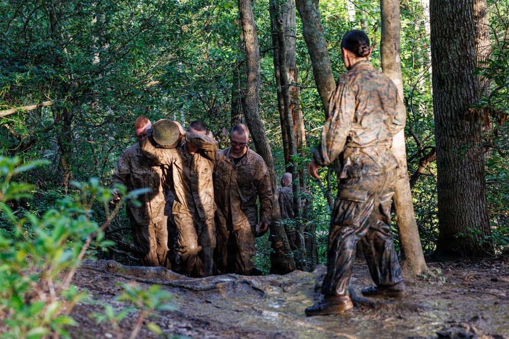 Lima Company conducts the Montford Point Challenge Course at OCS