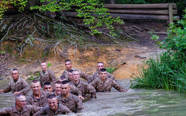 Lima Company conducts the Montford Point Challenge Course at OCS