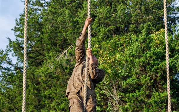 Lima Company conducts the Montford Point Challenge Course at OCS