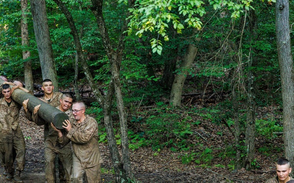 Lima Company conducts the Montford Point Challenge Course at OCS