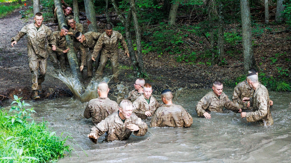 Lima Company conducts the Montford Point Challenge Course at OCS