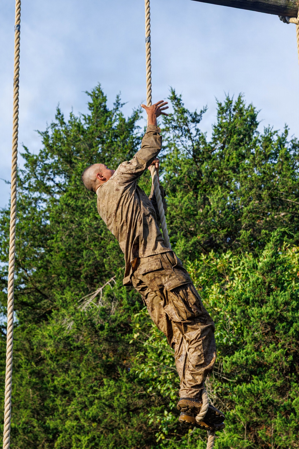 Lima Company conducts the Montford Point Challenge Course at OCS
