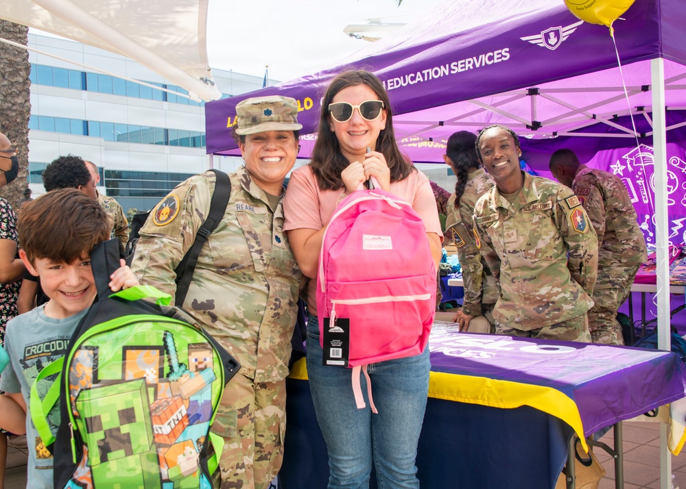 Kids receive free school supplies at LAAFB
