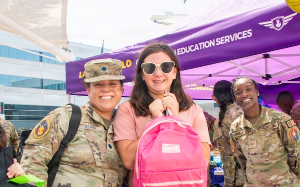 Kids receive free school supplies at LAAFB