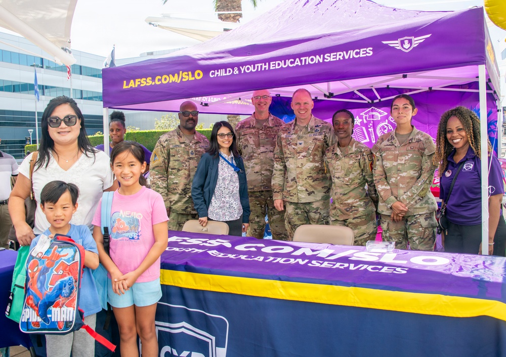 Kids receive free school supplies at LAAFB