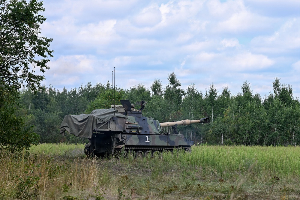 1-201 Field Artillery Performs Fire Missions at Northern Strike