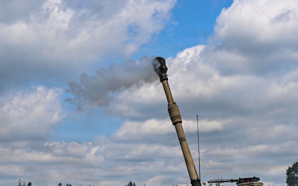 1-201 Field Artillery Performs Fire Missions at Northern Strike