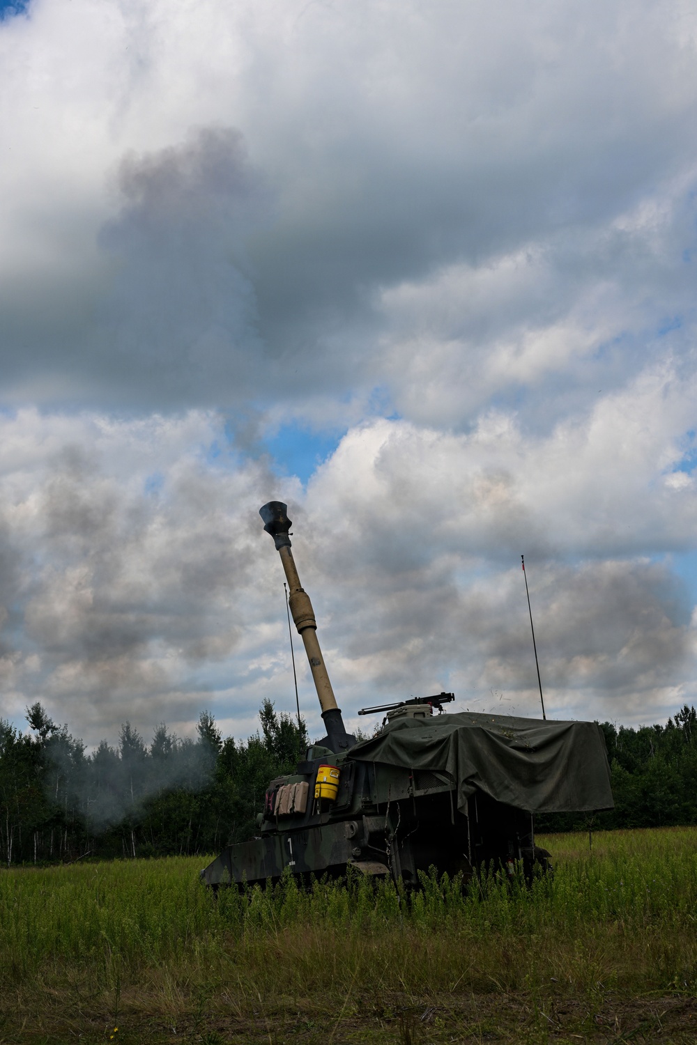 1-201 Field Artillery Performs Fire Missions at Northern Strike