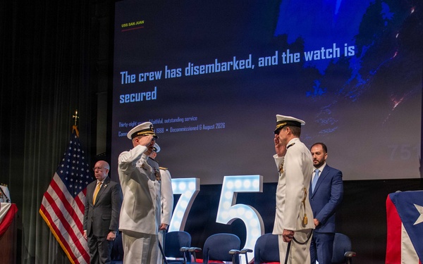 USS San Juan (SSN 751) Decommissioning Ceremony