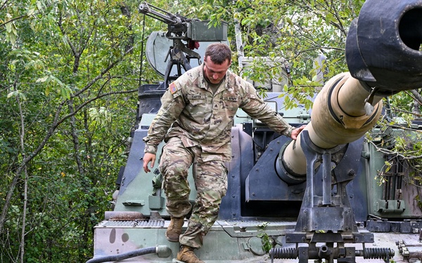 1-201 Field Artillery Performs Fire Missions at Northern Strike
