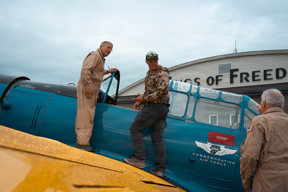 Warbirds incentive flight at Merrill Field