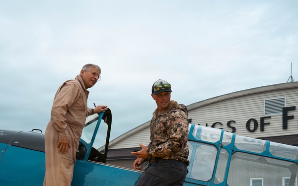 Warbirds incentive flight at Merrill Field