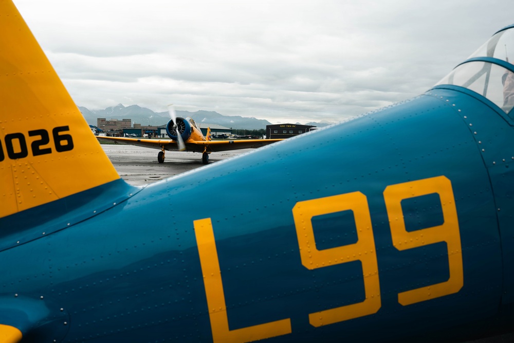 Warbirds incentive flight at Merrill Field