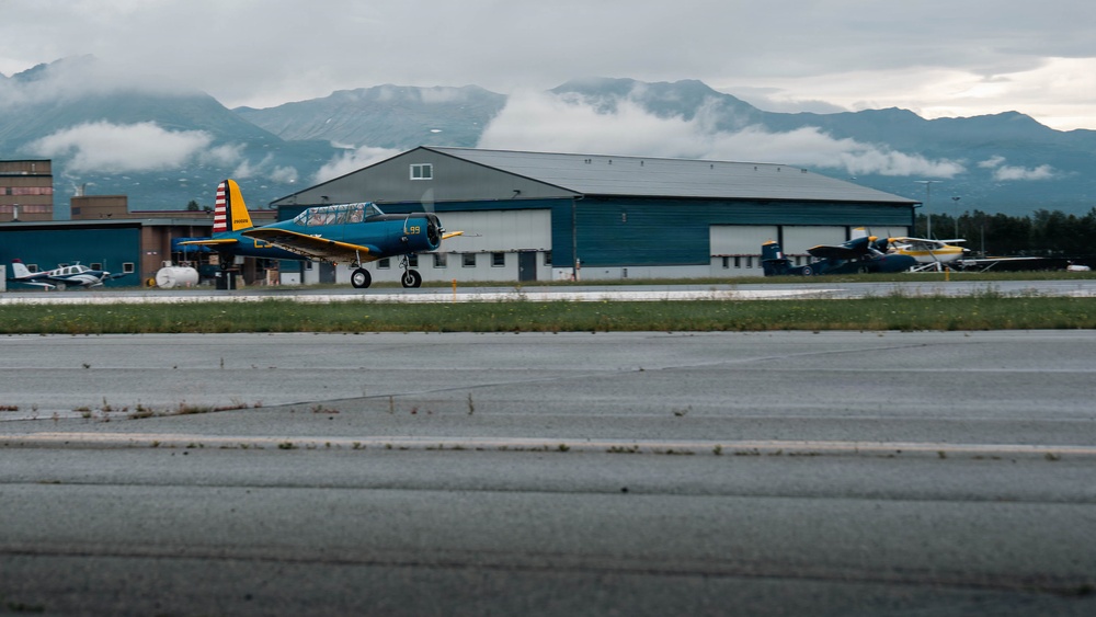 Warbirds incentive flight at Merrill Field
