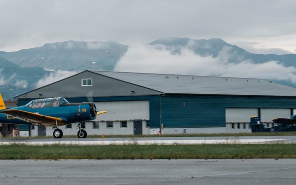 Warbirds incentive flight at Merrill Field