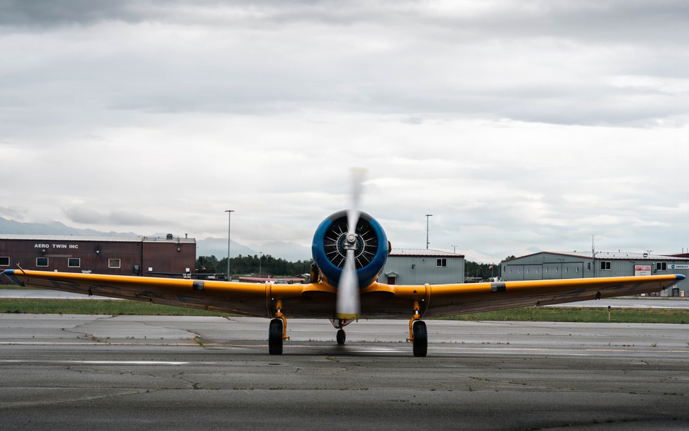 Warbirds incentive flight at Merrill Field