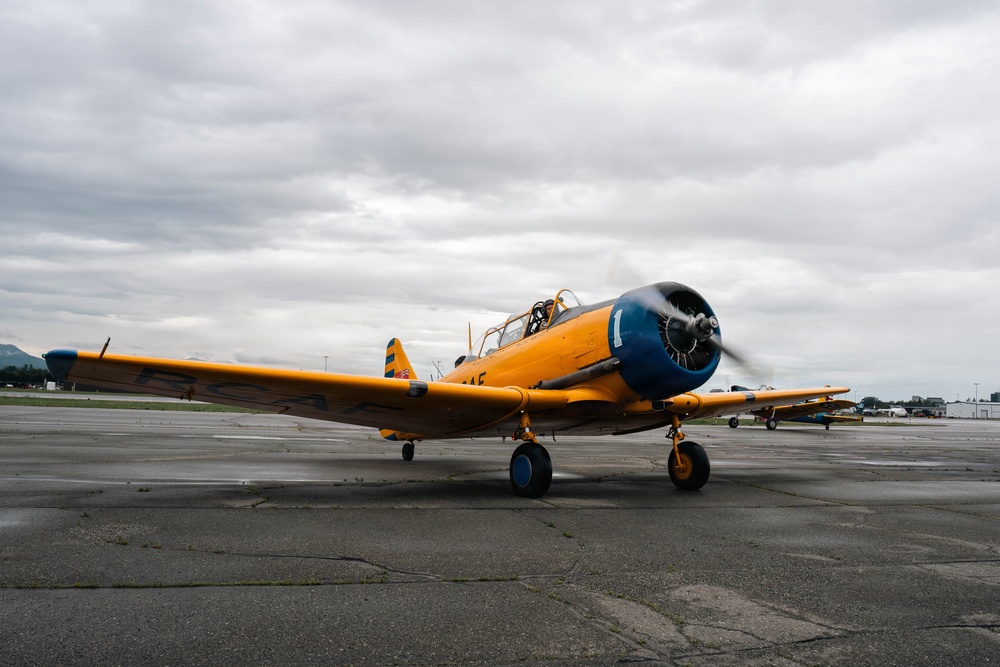 Warbirds incentive flight at Merrill Field