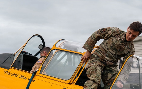 Warbirds incentive flight at Merrill Field