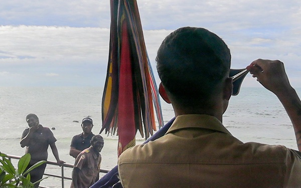 US Marines with MRF-D attend Freedom 250 ceremony at US Embassy in Solomon Islands
