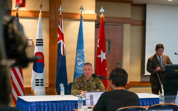 United Nations Command Deputy Commander Holds Press Conference