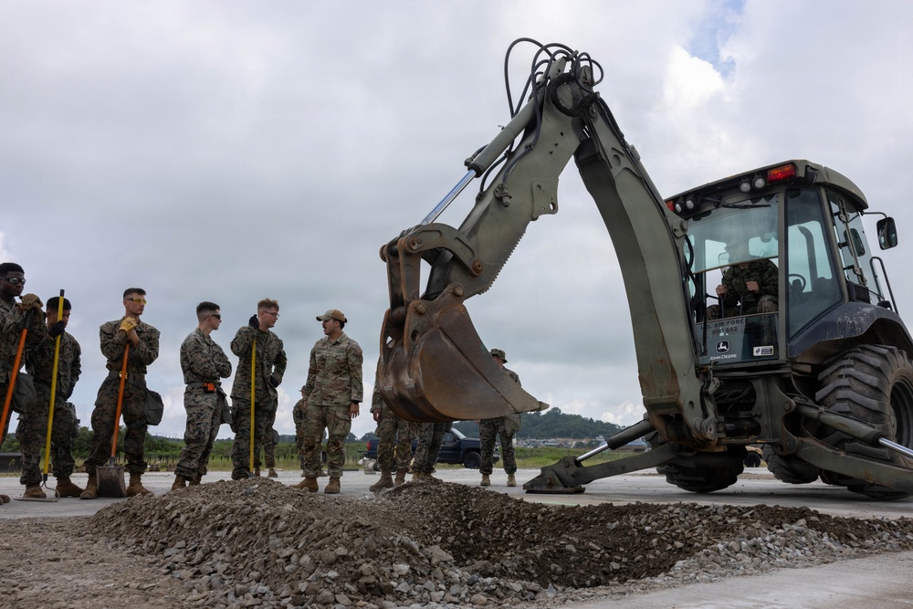 MWSS-171 conducts airfield damage repair and CBRN training during KMEP 26.2