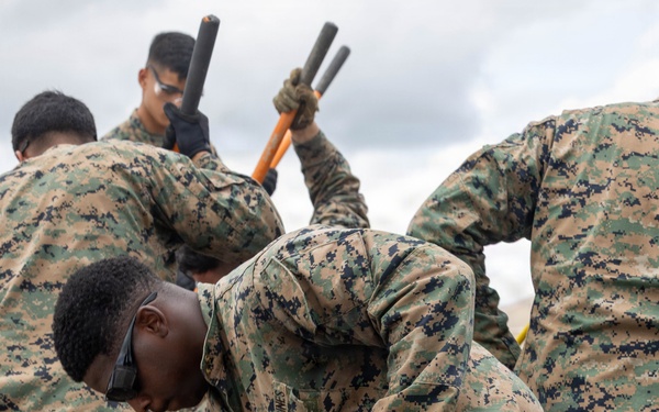 MWSS-171 conducts airfield damage repair and CBRN training during KMEP 26.2