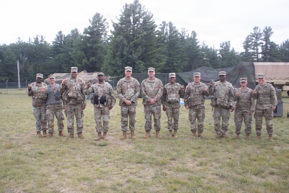 184th ESC Command Team Visits 298th CSSB at Northern Strike 26-2