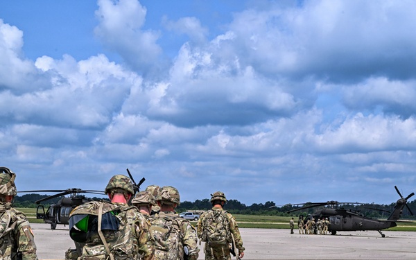Michigan National Guard firefighters conduct Rescue Air Mobility training during Northern Strike 26-2