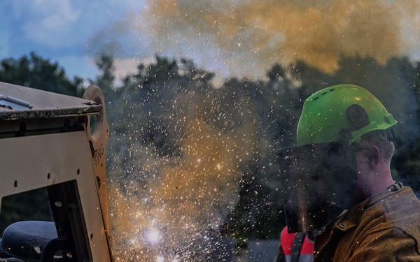Michigan National Guard firefighters conduct Rescue Air Mobility training during Northern Strike 26-2