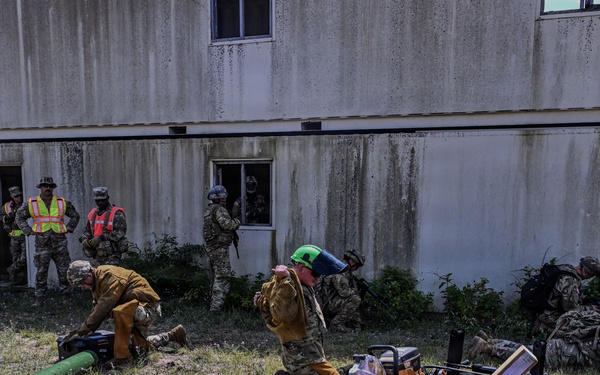 Michigan National Guard firefighters conduct Rescue Air Mobility training during Northern Strike 26-2