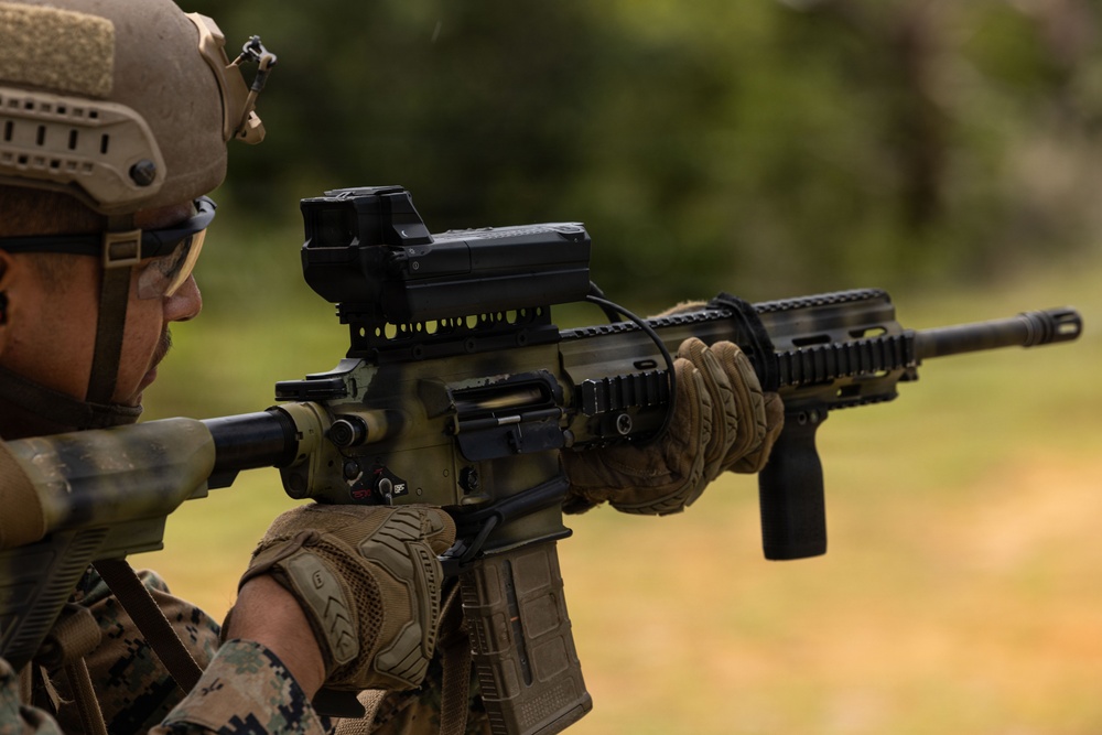 U.S. Marines with 12th LCT train with the SMASH 2000L Smart Optic