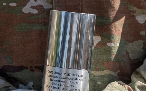 III Armored Corps welcomes new senior enlisted leader during change of responsibility ceremony