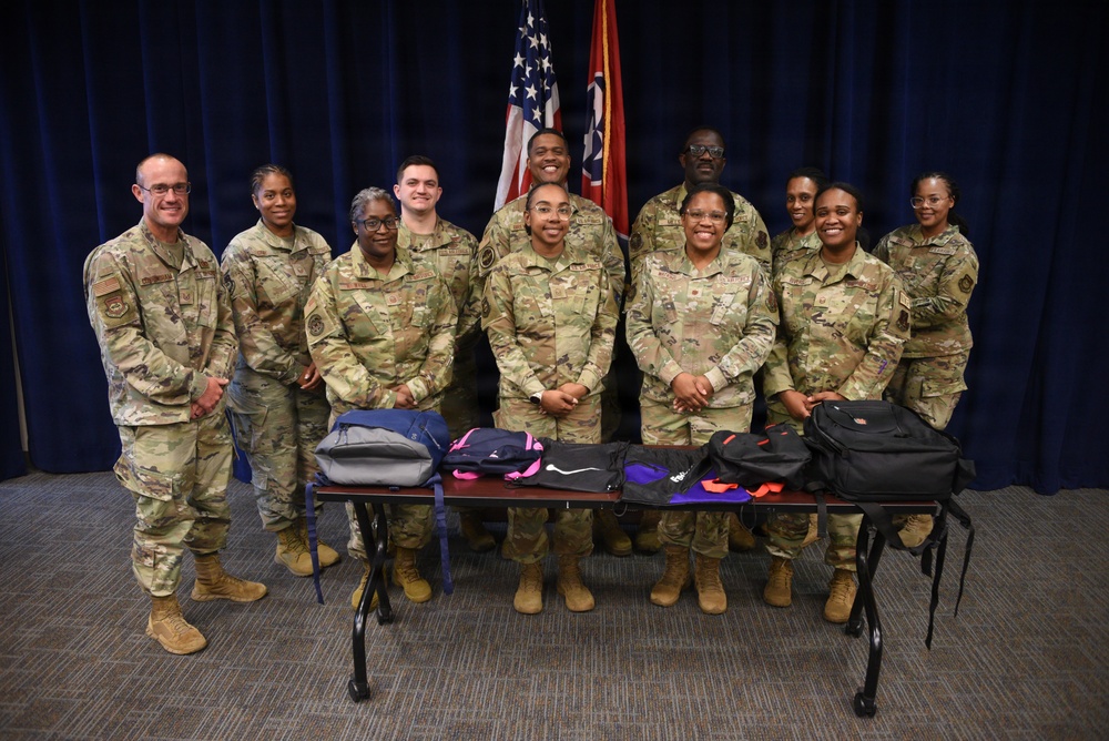 Blessings of the Backpack Tradition at 164th Airlift Wing