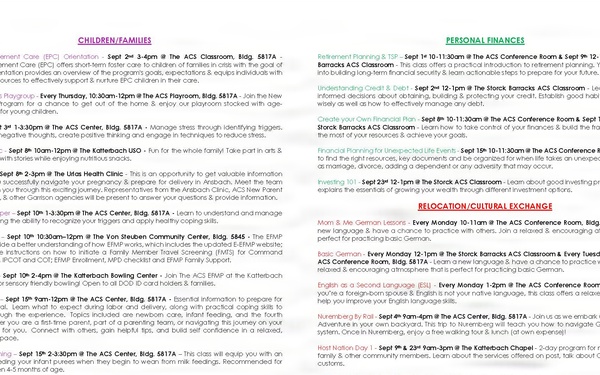 ACS September 2026 Calendar