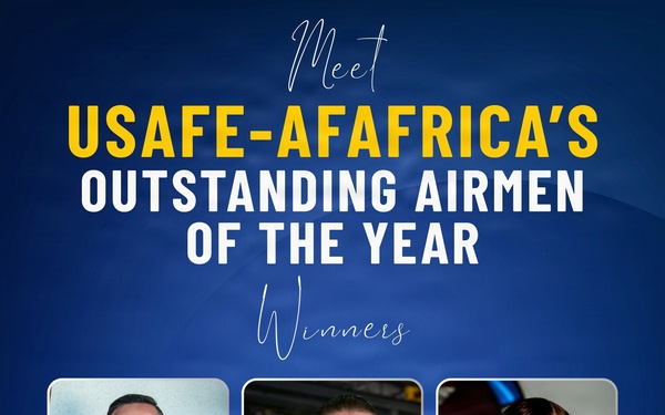 USAFE-AFAFRICA celebrates three Outstanding Airmen of the Year winners